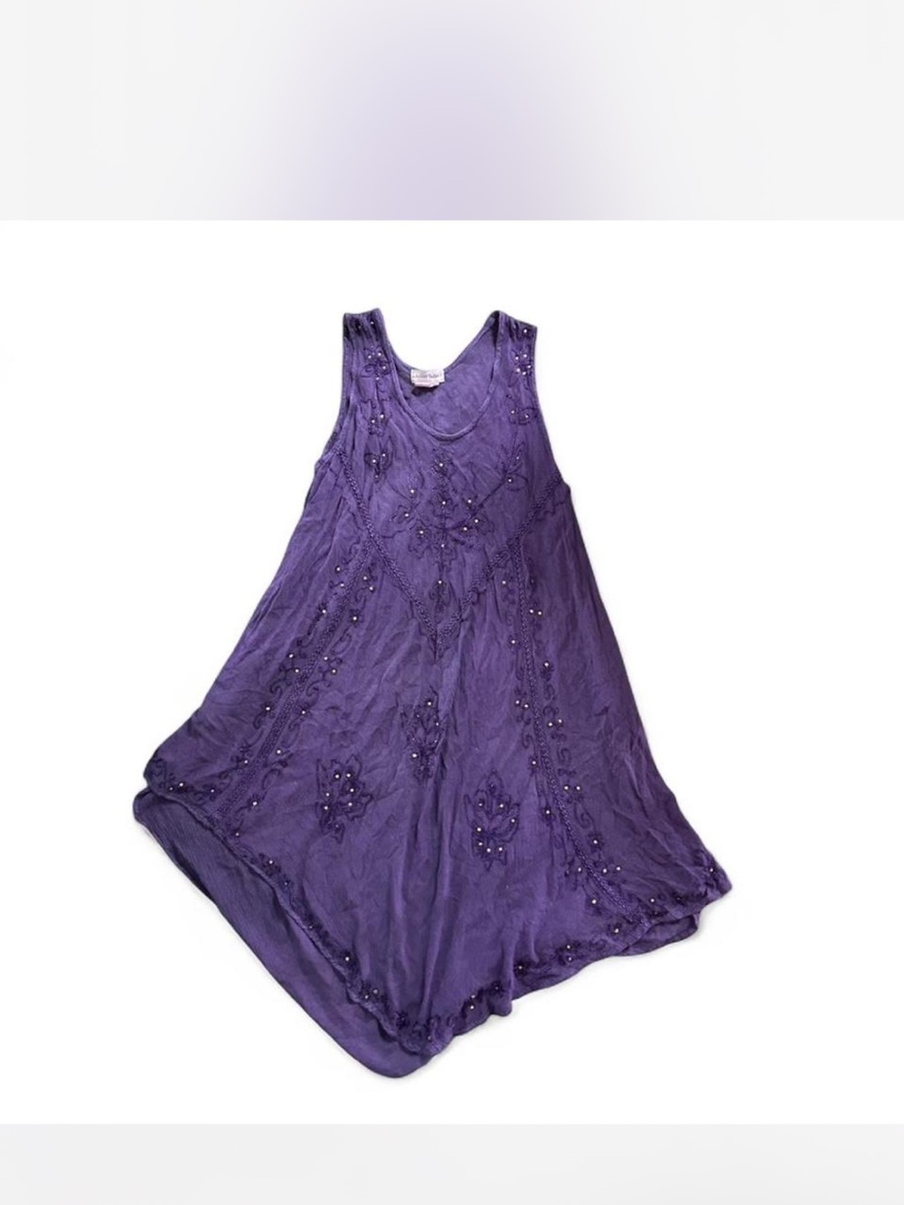 Ashley Taylor Purple Rayon Tunic Top